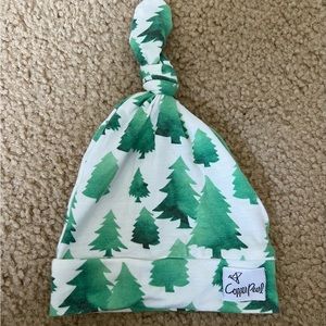 Copper Pearl Top Knot Hat